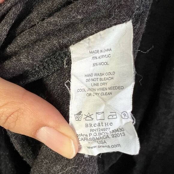 Prana Nadia Wool Blend Faux Wrap Dress S - Picture 7 of 7